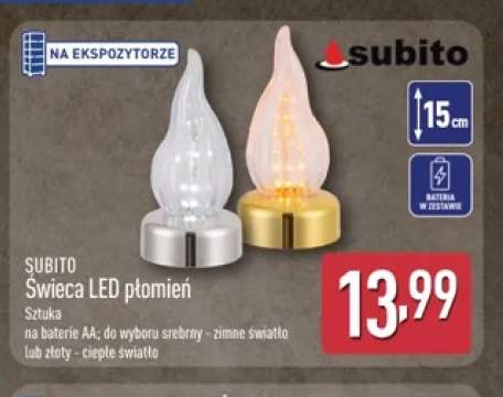 Świeca LED płomień Subito