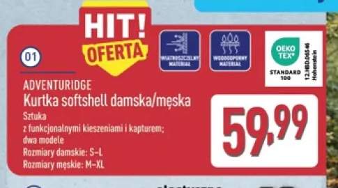 Kurtka softshell damska/męska Adventuridge