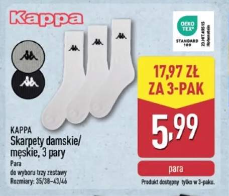 Skarpety damskie 3-pak Kappa +1 wariant