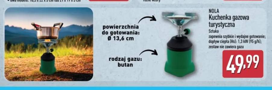 Kuchenka gazowa turystyczna Nola