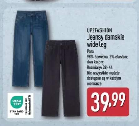 Jeansy damskie wide leg UP2FASHION