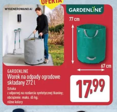 Worek na odpady ogrodowe składany 272 l Gardenline