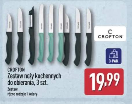 Zestaw noży kuchennych do obierania 3-pak Crofton