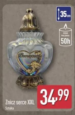 Znicz serce Xxl