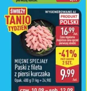Paski z fileta z piersi kurczaka Mięsne Specjały