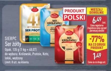 Ser żółty Królewski Sierpc +4 warianty