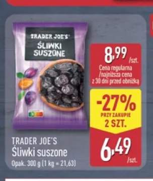 Śliwki suszone Trader Joe's