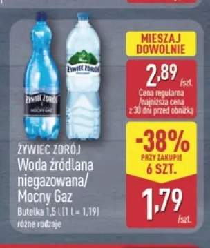 Woda źródlana niegazowana Żywiec Zdrój +1 wariant