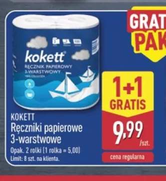 Ręczniki papierowe 3-warstwowe Kokett 2-pak