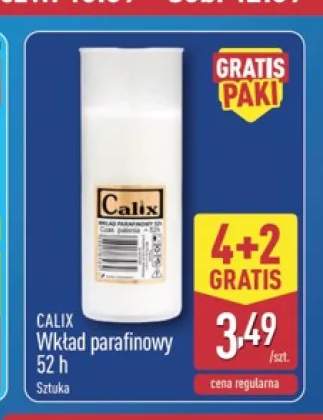 Wkład parafinowy 52 h Calix