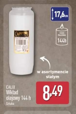 Wkład olejowy 144 h Calix