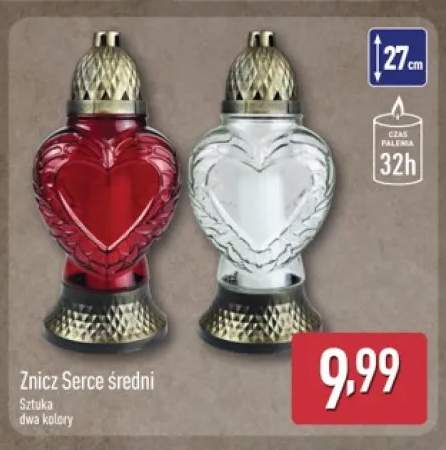 Znicz serce średni