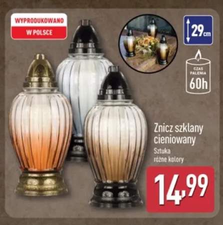 Znicz szklany cieniowany