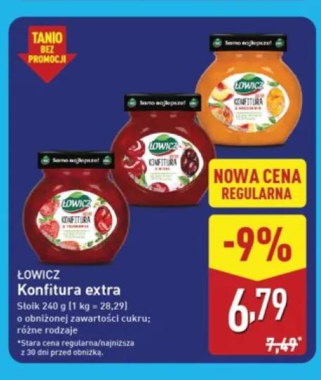 Konfitura extra z wiśni Łowicz +2 warianty