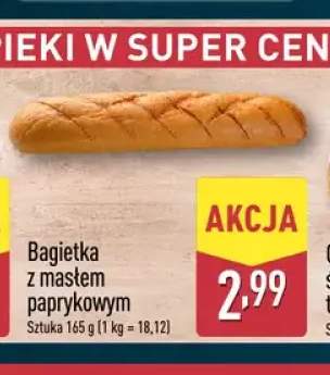 Bagietka z masłem paprykowym