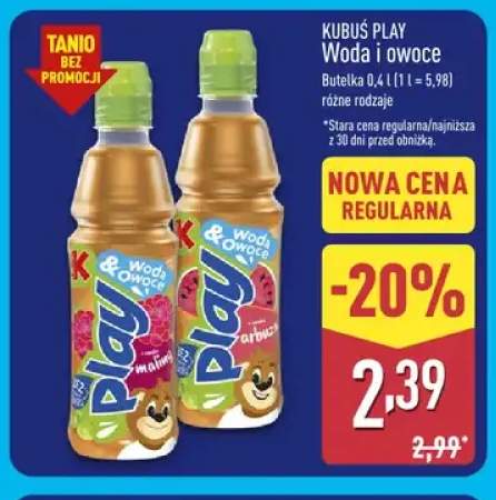 Woda i owoce z nutą arbuza Kubuś Play +1 wariant