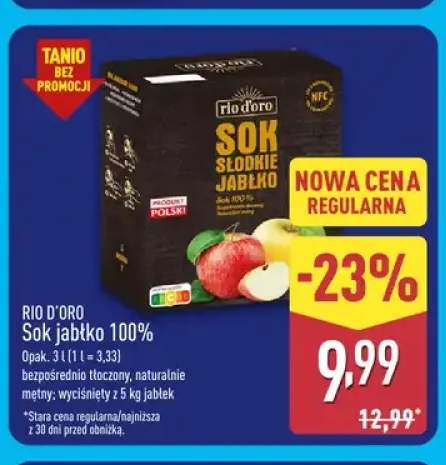 Sok jabłko Rio D'oro 100%