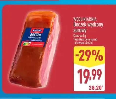 Boczek wędzony surowy Wędliniarnia
