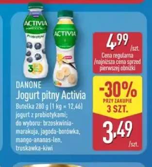 Jogurt pitny Activia brzoskwinia-marakuja Danone +3 warianty
