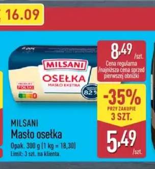 Masło osełka Milsani
