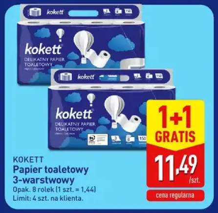 Papier toaletowy 3-warstwowy Kokett 8-pak