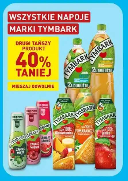 Napoje marki Tymbark +8 wariantów