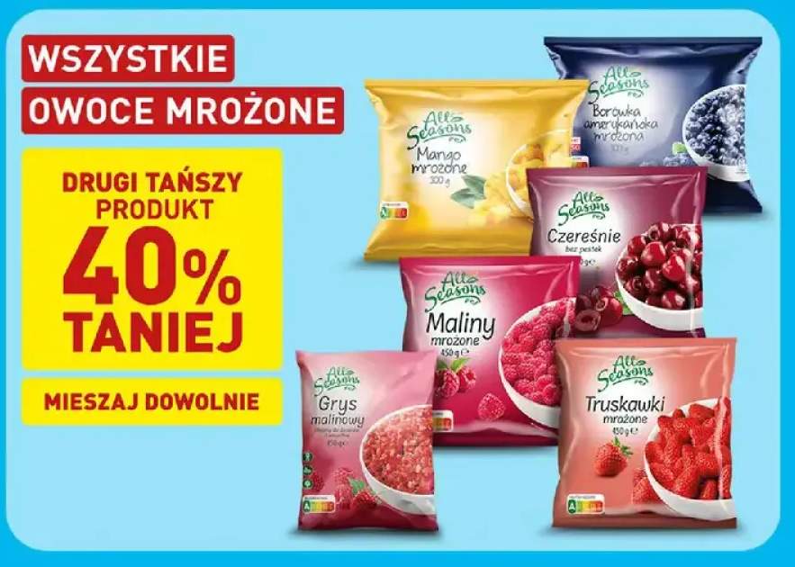 Owoce mrożone +6 wariantów