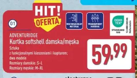 Kurtka softshell damska/męska Adventuridge