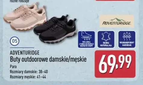 Buty outdoorowe damskie/męskie Adventuridge