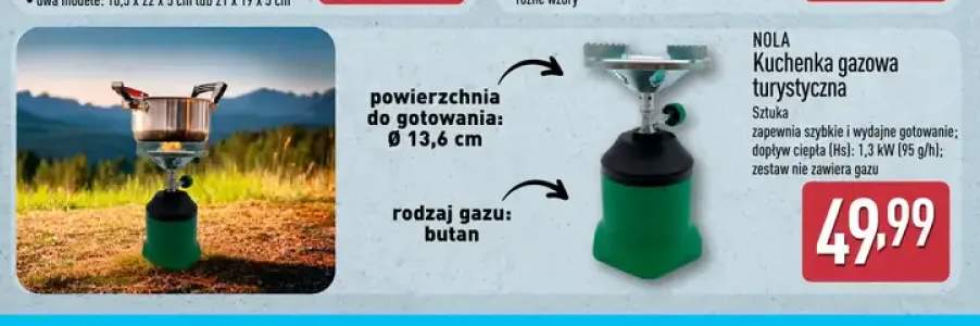Kuchenka gazowa turystyczna Nola