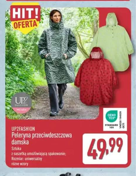 Peleryna przeciwdeszczowa damska UP2FASHION