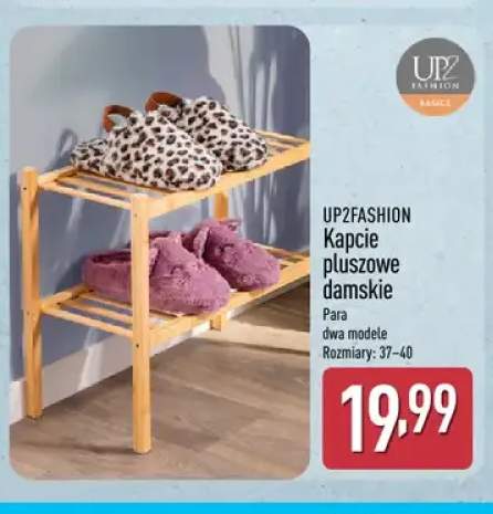 Kapcie pluszowe damskie UP2FASHION