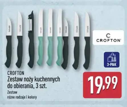Zestaw noży kuchennych do obierania 3 szt. Crofton