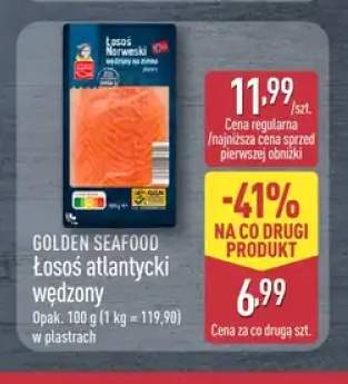 Łosoś atlantycki wędzony w plastrach Golden Seafood