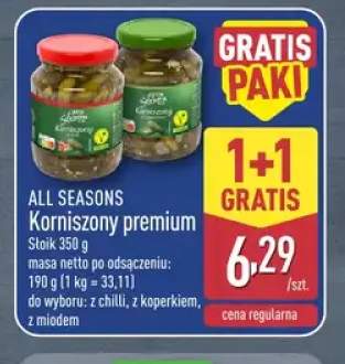 Korniszony premium z chilli All Seasons +2 warianty