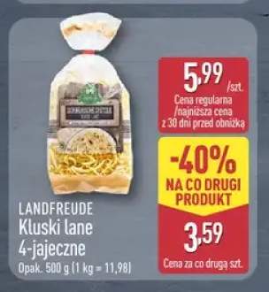 Kluski lane 4-jajeczne Landfreude