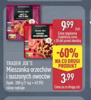 Mieszanka orzechów i suszonych owoców Nuts & Fruits-Mix Trader Joe's +1 wariant