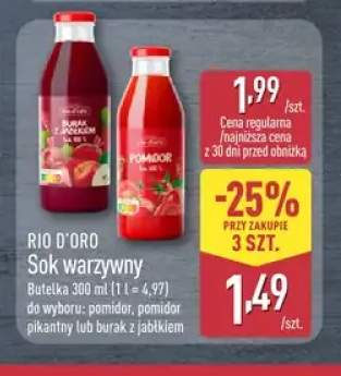 Sok warzywny pomidor Rio D'Oro +2 warianty