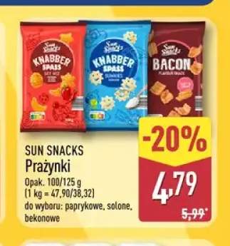 Prażynki paprykowe Sun Snacks +2 warianty
