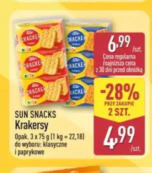 Krakersy paprykowe 3-pak Sun Snacks +1 wariant