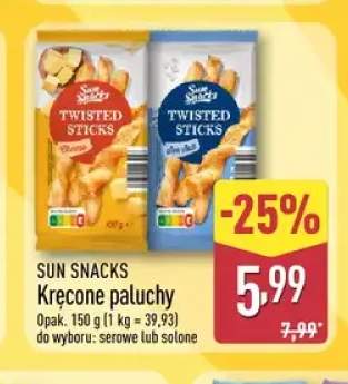 Kręcone paluchy serowe Sun Snacks +1 wariant
