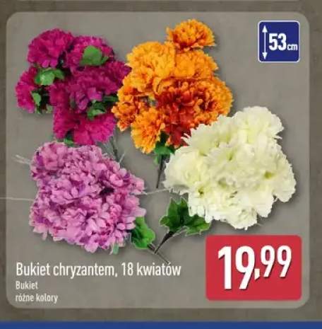 Bukiet chryzantem 18 kwiatów