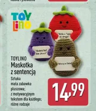 Maskotka z sentencją Toylino