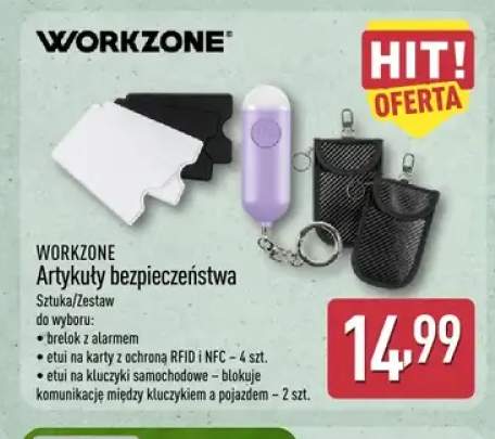 Brelok z alarmem Workzone +2 warianty