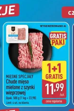 Chude mięso mielone z szynki wieprzowej Mięsne Specjały