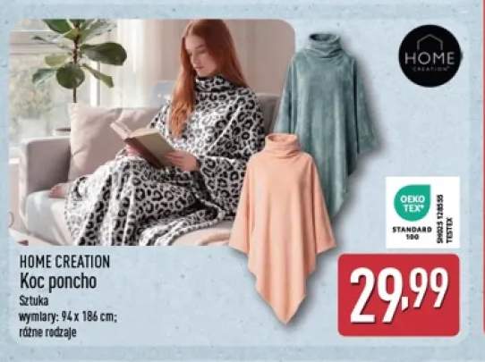 Koc poncho 94x186 cm Home Creation