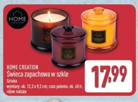 Świeca zapachowa w szkle Home Creation