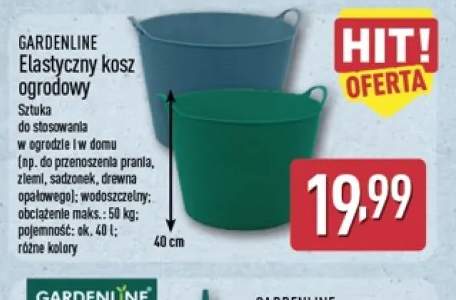 Elastyczny kosz ogrodowy 40 l Gardenline