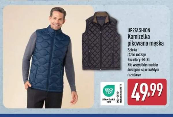 Kamizelka pikowana męska UP2FASHION