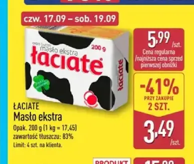 Masło ekstra Łaciate
